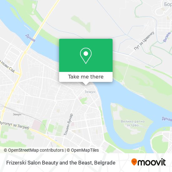 Frizerski Salon Beauty and the Beast map