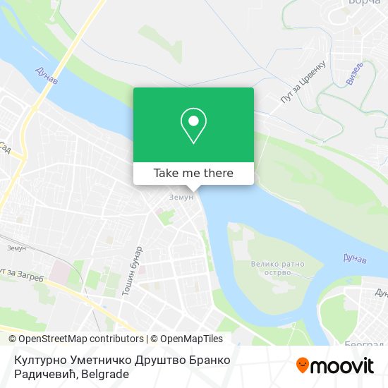 Културно Уметничко Друштво Бранко Радичевић map