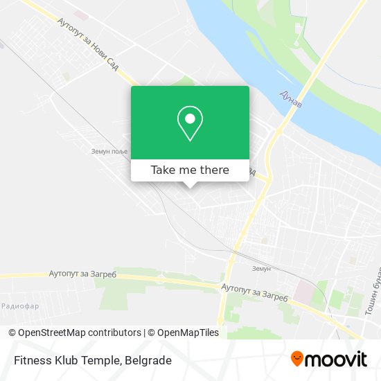 Fitness Klub Temple map