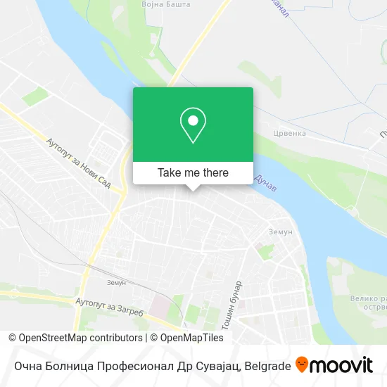 Очна Болница Професионал Др Сувајац map