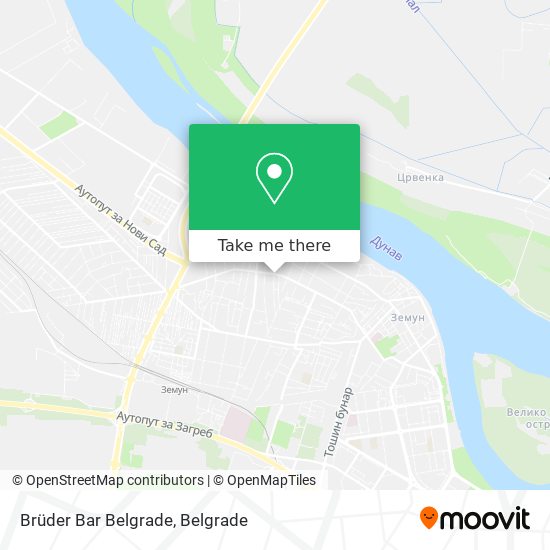 Brüder Bar Belgrade map