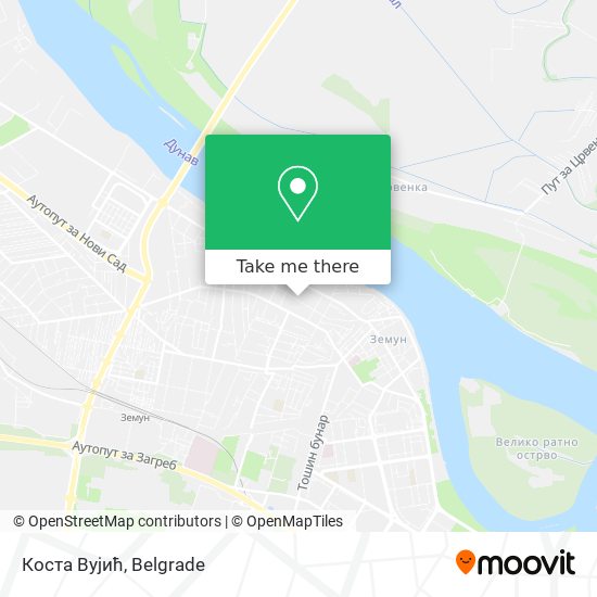 Коста Вујић map