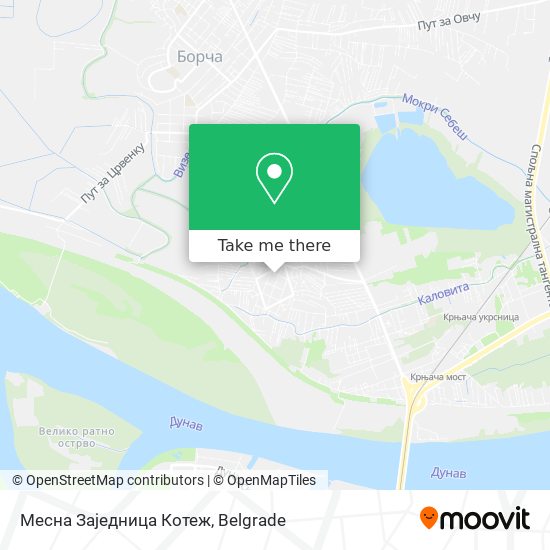 Месна Заједница Котеж map