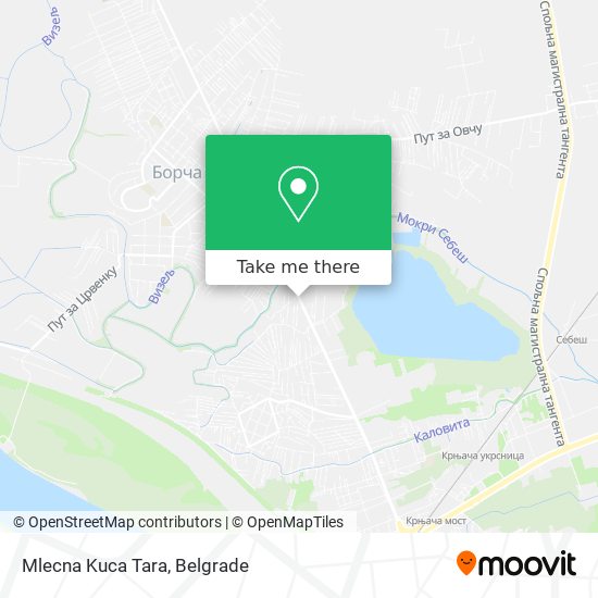 Mlecna Kuca Tara map