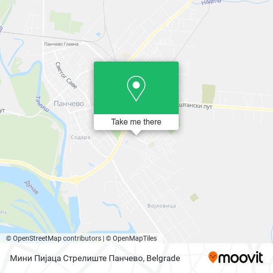 Мини Пијаца Стрелиште Панчево map