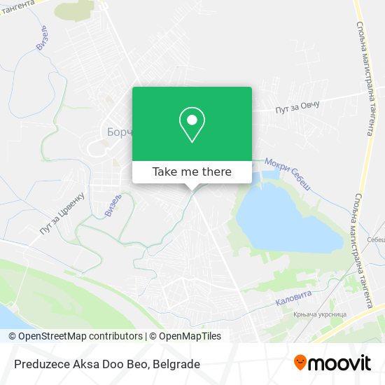 Preduzece Aksa Doo Beo map