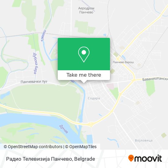 Радио Телевизија Панчево map