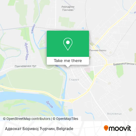 Адвокат Боривој Ћурчин map