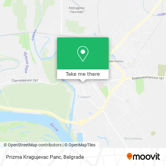 Prizma Kragujevac Panc map