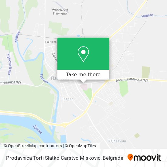 Prodavnica Torti Slatko Carstvo Miskovic map