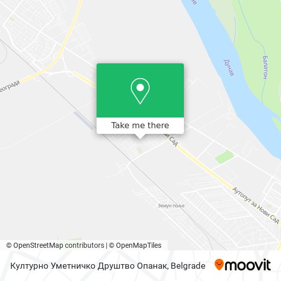 Културно Уметничко Друштво Опанак map