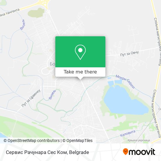 Сервис Рачунара Сес Ком map