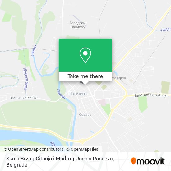 Škola Brzog Čitanja i Mudrog Učenja Pančevo map