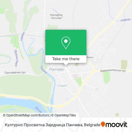 Културно Просветна Заједница Панчева map