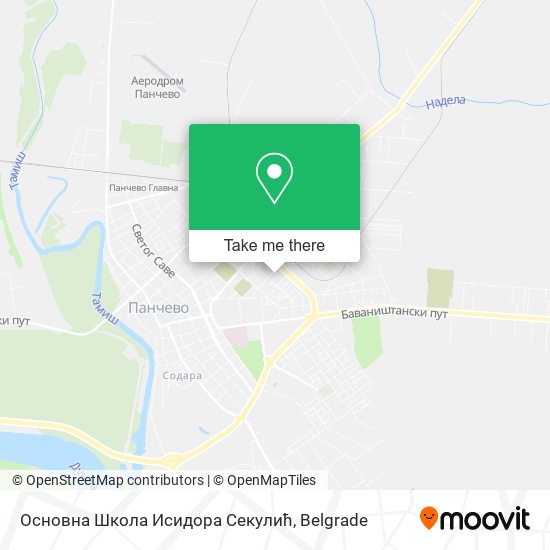 Основна Школа Исидора Секулић map