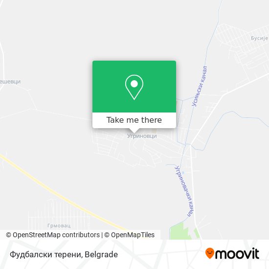 Фудбалски терени map