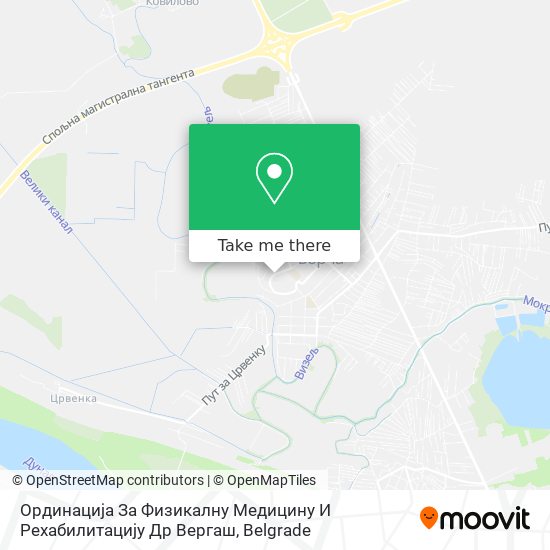 Ординација За Физикалну Медицину И Рехабилитацију Др Вергаш map