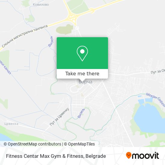 Fitness Centar Max Gym & Fitness map