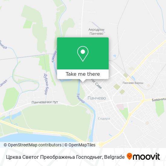 Црква Светог Преображења Господњег map