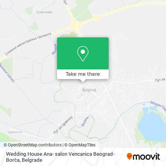 Wedding House Ana- salon Vencanica Beograd-Borča map
