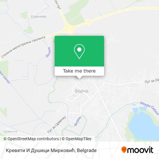 Кревети И Душеци Мирковић map