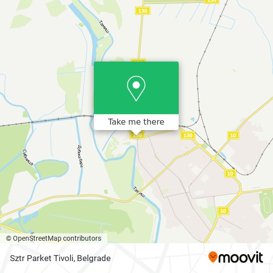 Sztr Parket Tivoli map