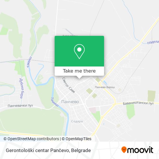 Gerontološki centar Pančevo map