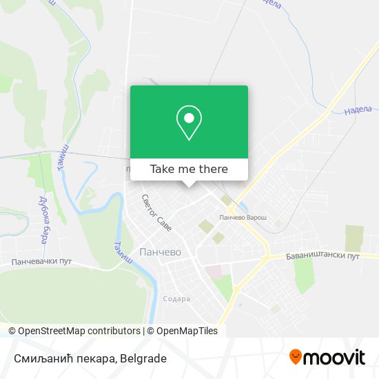 Смиљанић пекара map