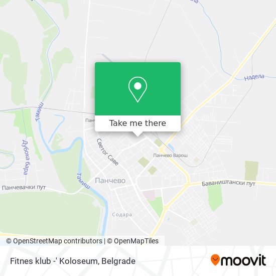 Fitnes klub -' Koloseum map