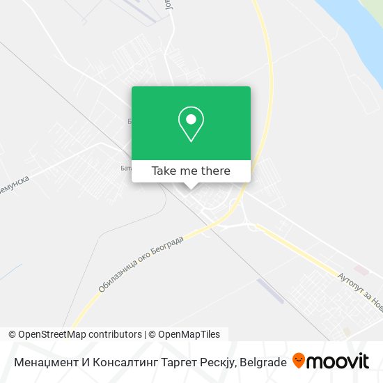 Менаџмент И Консалтинг Таргет Рескју map