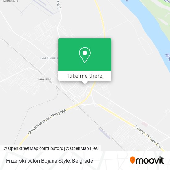 Frizerski salon Bojana Style map