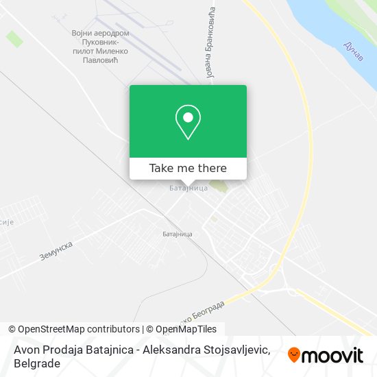 Avon Prodaja Batajnica - Aleksandra Stojsavljevic map