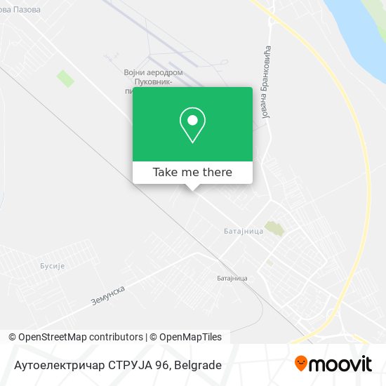 Аутоелектричар СТРУЈА 96 map