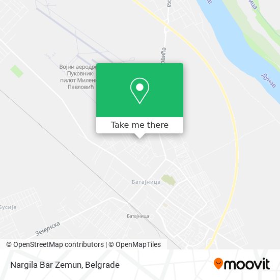 Nargila Bar Zemun map