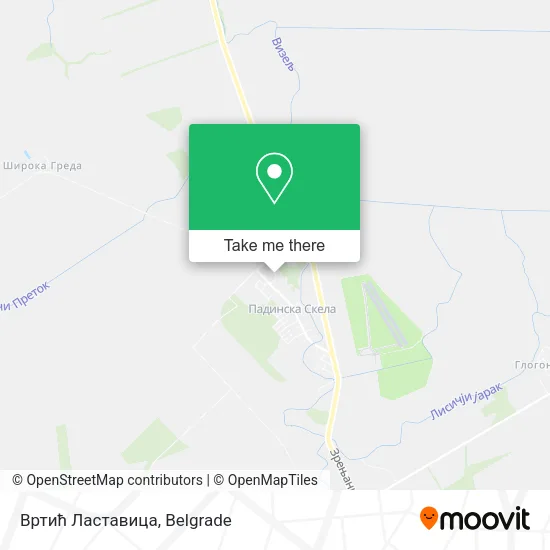 Вртић Ластавица map