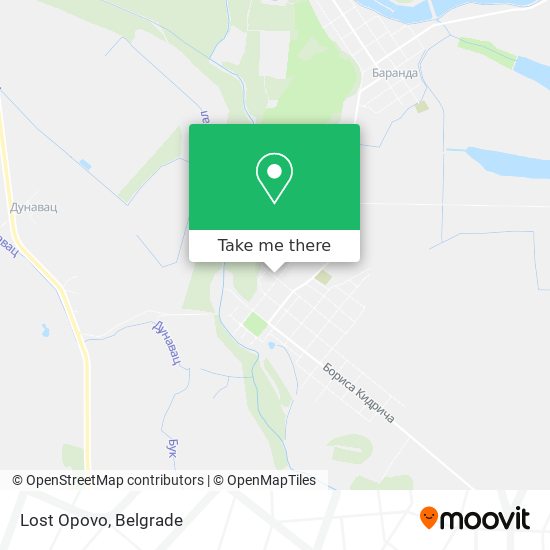 Lost Opovo map