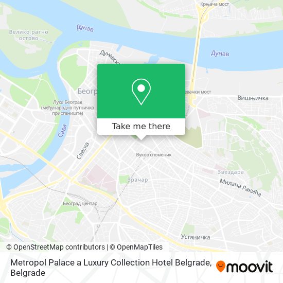 Metropol Palace a Luxury Collection Hotel Belgrade map