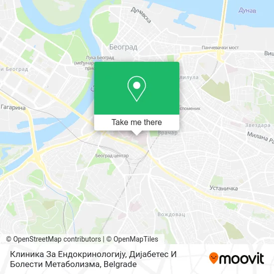 Клиника За Ендокринологију, Дијабетес И Болести Метаболизма map