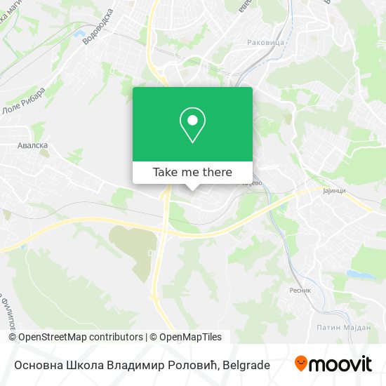 Основна Школа Владимир Роловић map