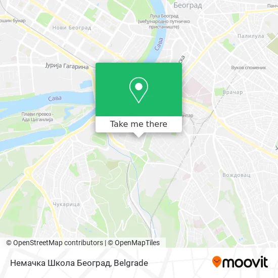 Немачка Школа Београд map