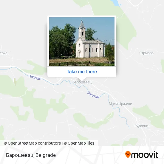 Барошевац map
