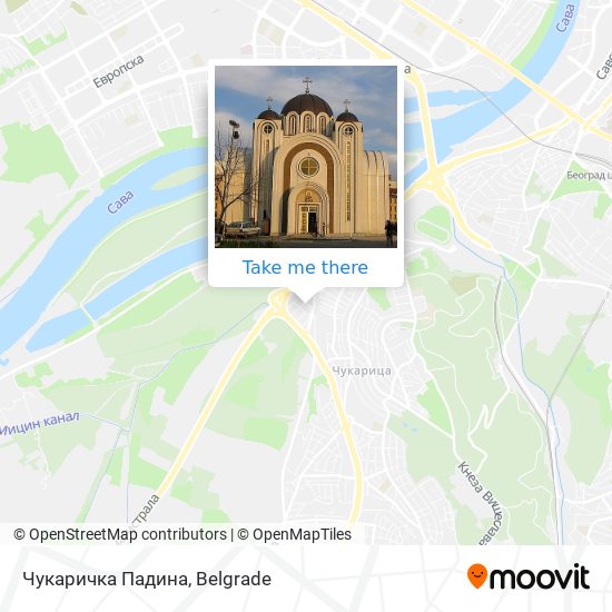 Чукаричка Падина map