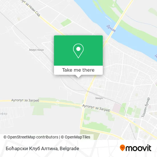 Боћарски Клуб Алтина map