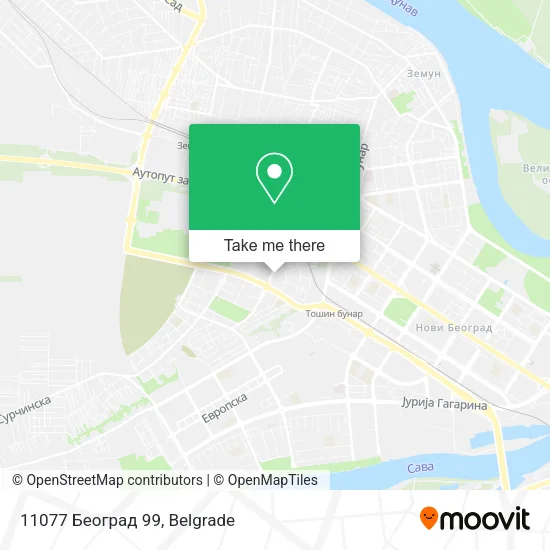 11077 Београд 99 map