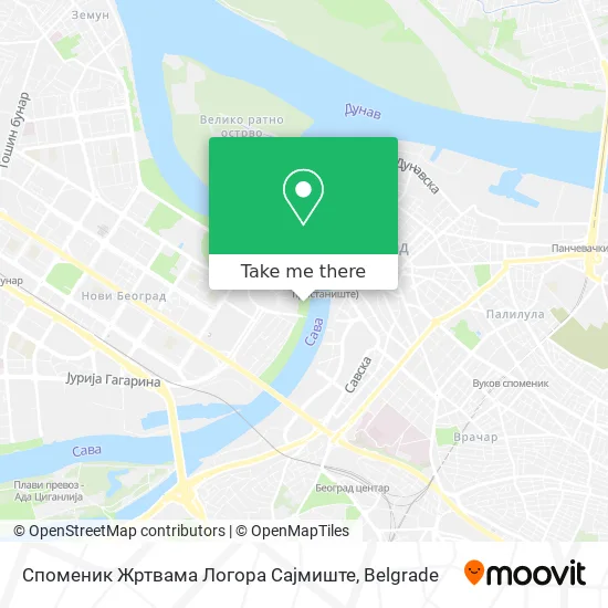 Споменик Жртвама Логора Сајмиште map