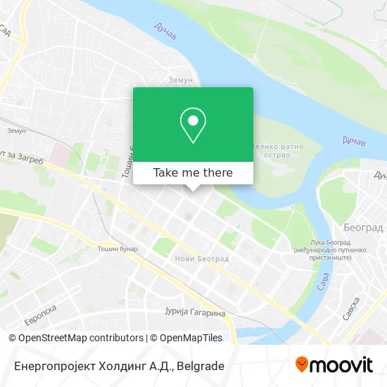 Енергопројект Холдинг А.Д. map