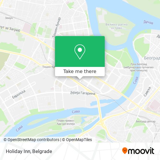 Holiday Inn map