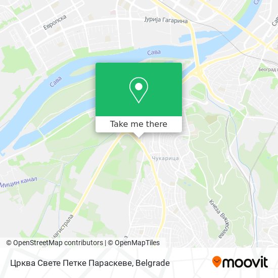 Црква Свете Петке Параскеве map