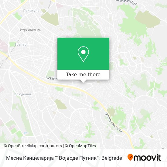 Месна Канцеларија "" Војводе Путник"" map