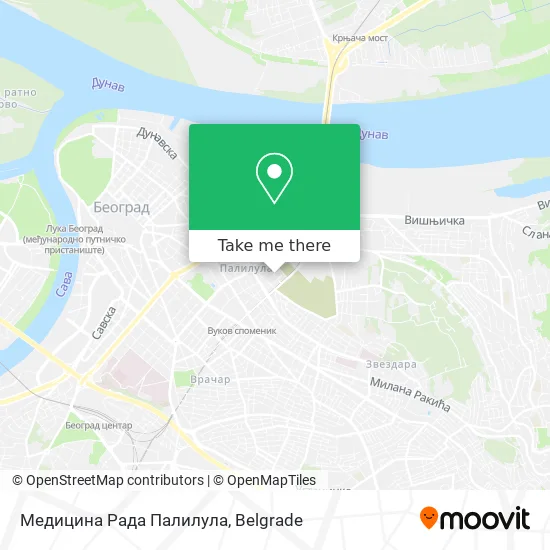 Медицина Рада Палилула map